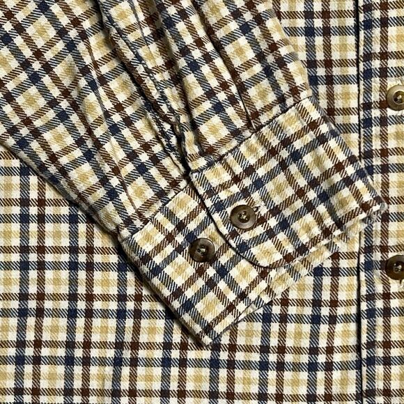 Field & Stream Plaid 100% Cotton Flannel Shirt Men’s L Multi Button Up Pocket - Picture 11 of 17
